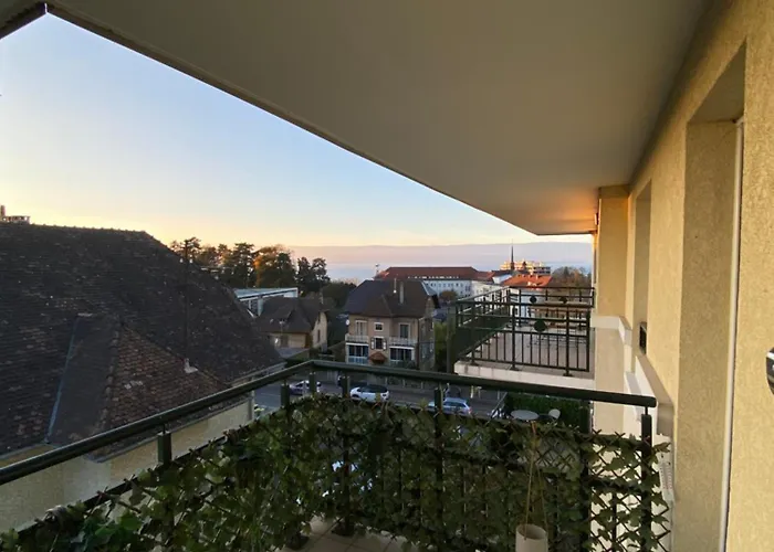 La Residence Fleurie, Vue Sur Le Lac Leman